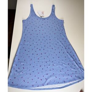 Jessica Simpson Sleepwear‎ Dress Size L Blue With Flower